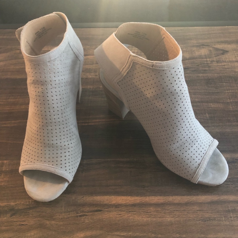 Adam Tucker Perforated Booties | Open Toe & Heel - image 2